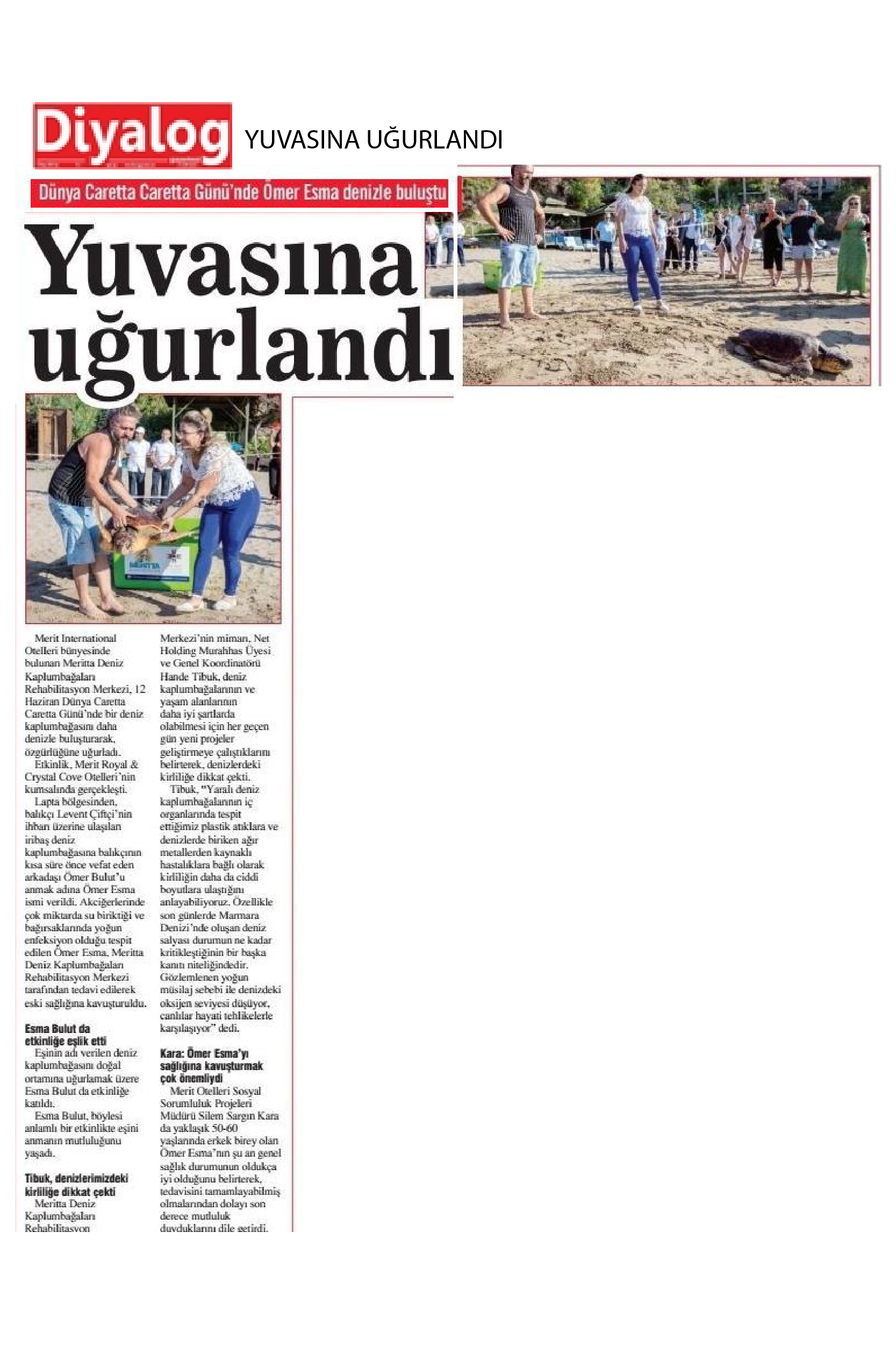 Yuvasına Uğurlandı