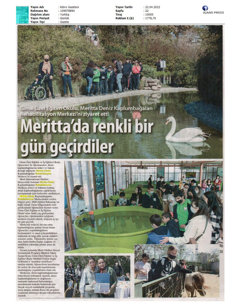 Meritta'da renkli bir gün geçirdiler