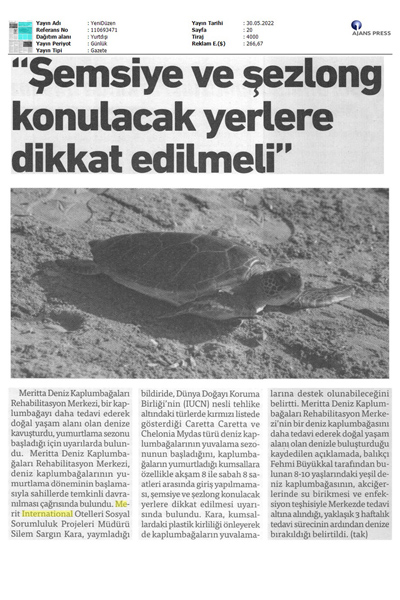 Şemsiye ve Şezlong konulacak yerlere dikkat edilmeli