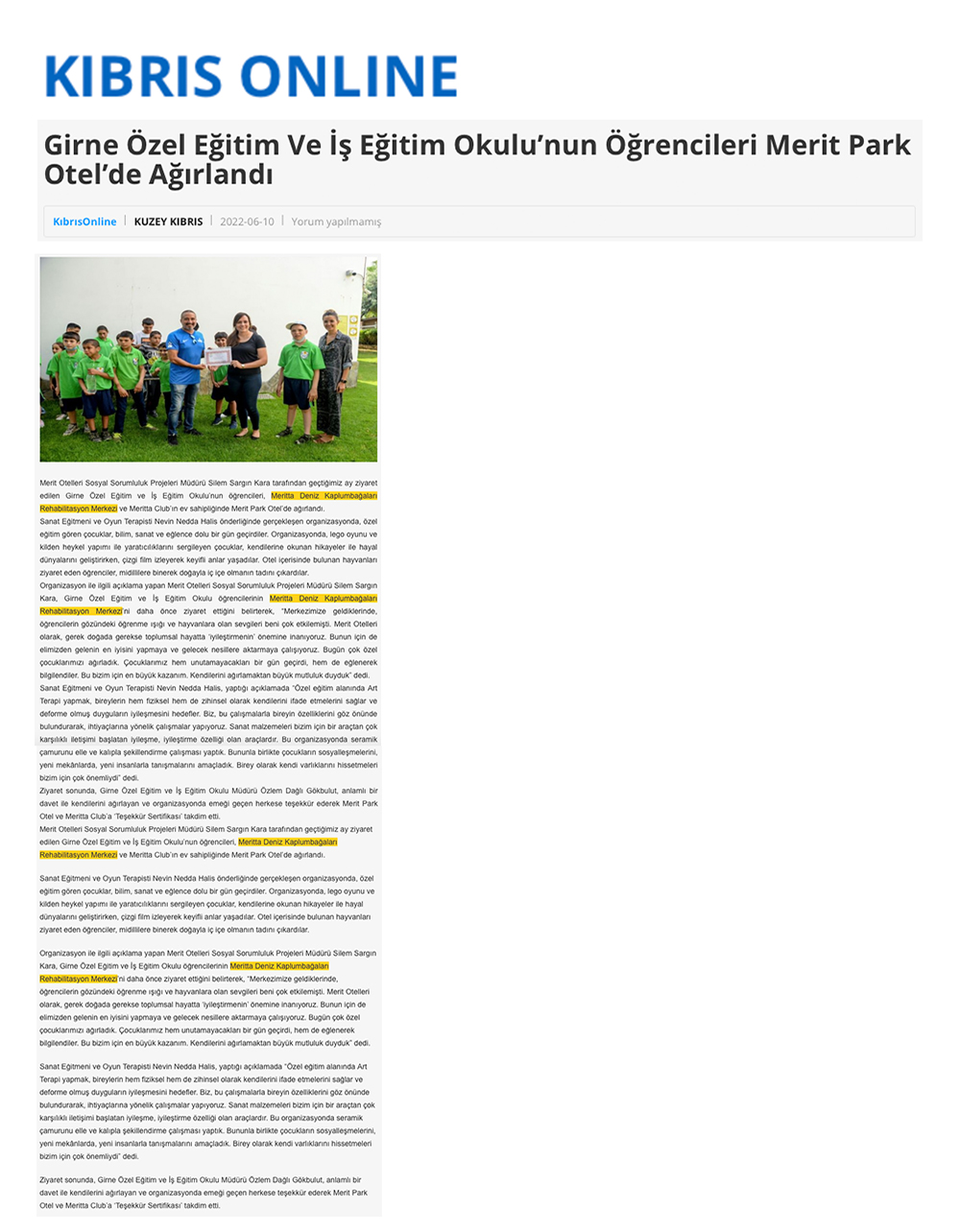 Doğayla iç içe oldular 