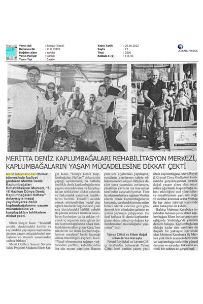 MERİTTA DENİZ KAPLUMBAĞALARI REHABİLİTASYON MERKEZİ KAPLUMBAĞALARIN YAŞAM