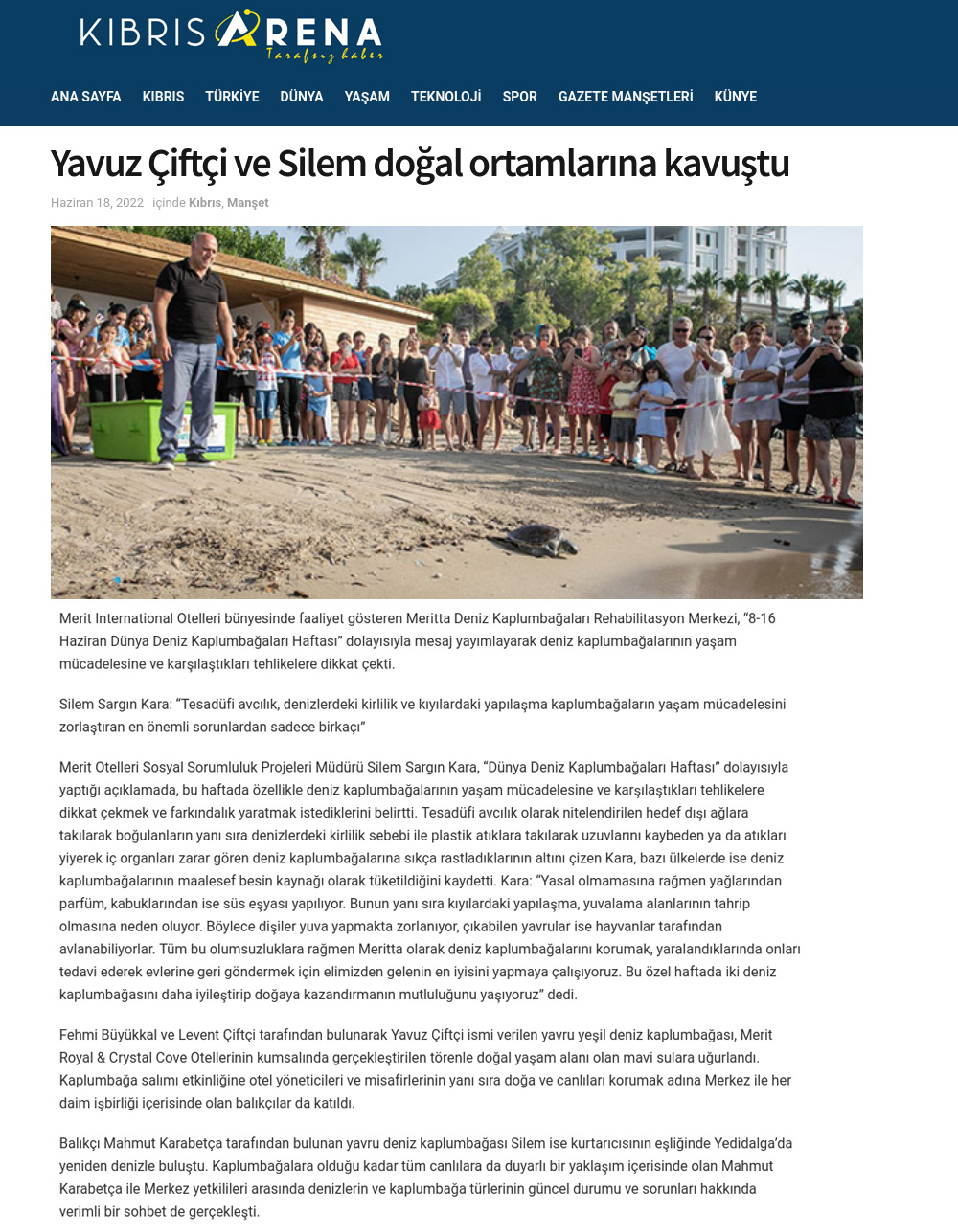 Yavuz Çiftçi ve Silem doğal ortamlarına kavuştu