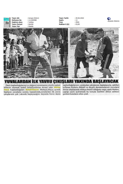 YUVALARDAN İLK YAVRU ÇIKIŞLARI YAKINDA BAŞLAYACAK