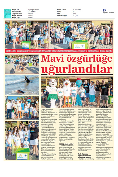 Mavi denizlere uğurlandılar