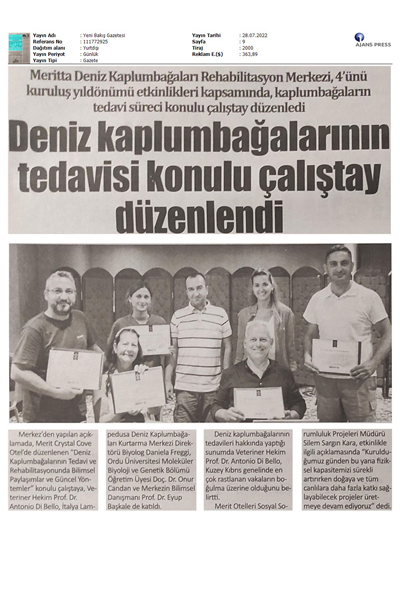 Deniz kaplumbağalarının tedavisi konulu çalıştay düzenlendi