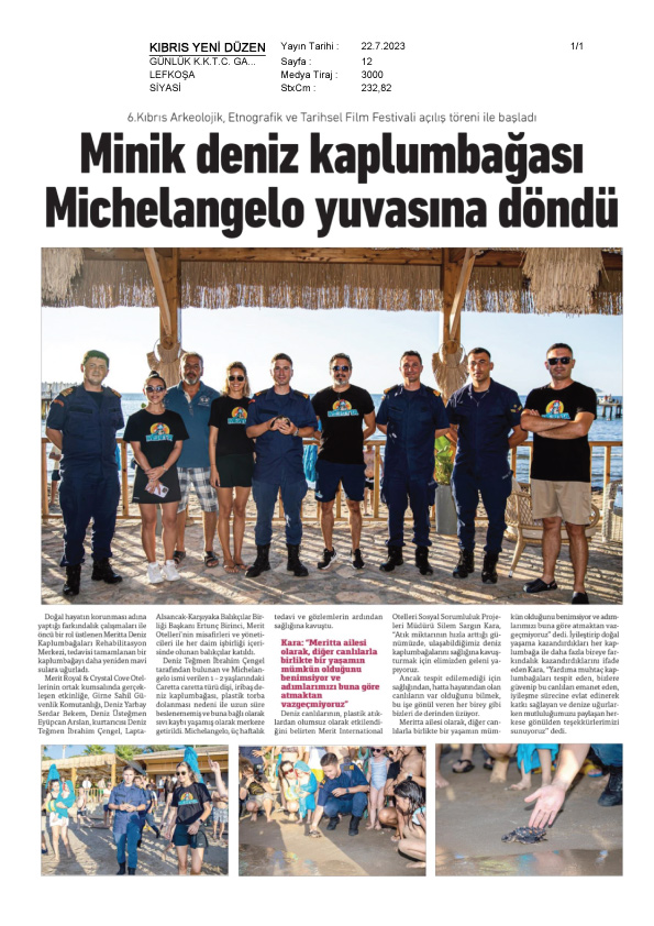 Mavi Sulara Uğurlandı