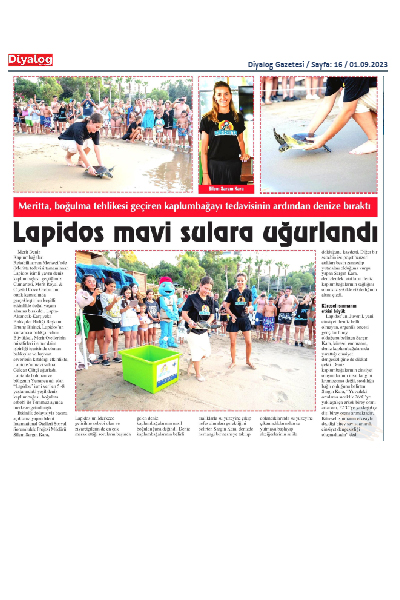 Lapidos Mavi sulara uğurlandı