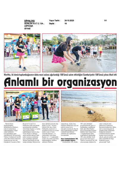 Meritta'dan Türkiye Cumhuriyeti'nin 100. Yılında 100. Salım Etkinliği