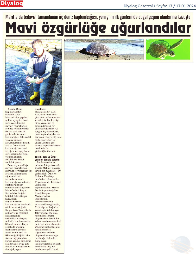 Mavi Özgürlüğe Uğurlandılar