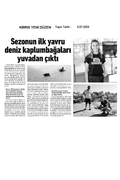 Sezonun ilk deniz kaplumbağaları yuvadan çıktı