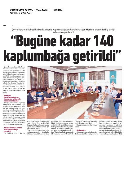 140 Kaplumbağa Hayata Döndürüldü