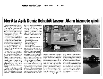 Meritta Açık Deniz Rehabilitasyon Alanı hizmete girdi