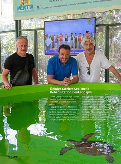 Ünlüler Meritta Sea Turtle Rehabilitation Center'daydı