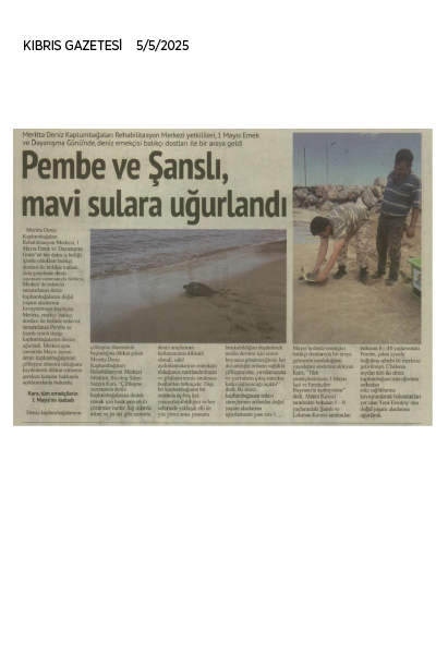 Pembe ve Şanslı Mavi Sulara Uğurlandı