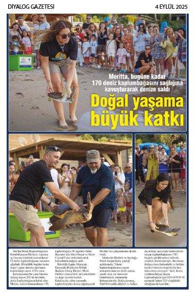 MERİTTA İLE BUGÜNE KADAR 170 DENİZ KAPLUMBAĞASI HAYATA YENİDEN MERHABA DEDİ 