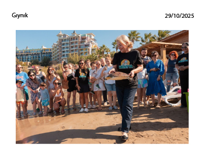 Meritta, Deniz Kaplumbağalarını Cumhuriyetin 102. Yılına Armağan Etti