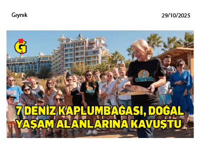 Meritta, Deniz Kaplumbağalarını Cumhuriyetin 102. Yılına Armağan Etti