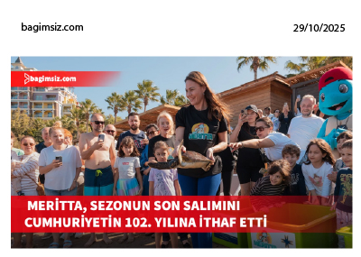 Meritta, Deniz Kaplumbağalarını Cumhuriyetin 102. Yılına Armağan Etti