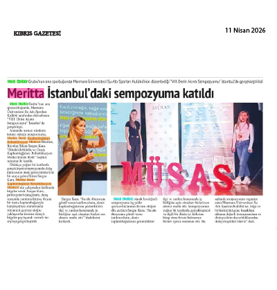 Meritta İstanbul'daki sempozyuma katıldı