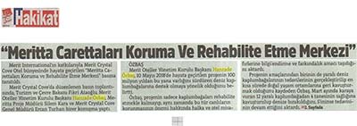 Meritta carettalari koruma ve rehabilite etme merkezi