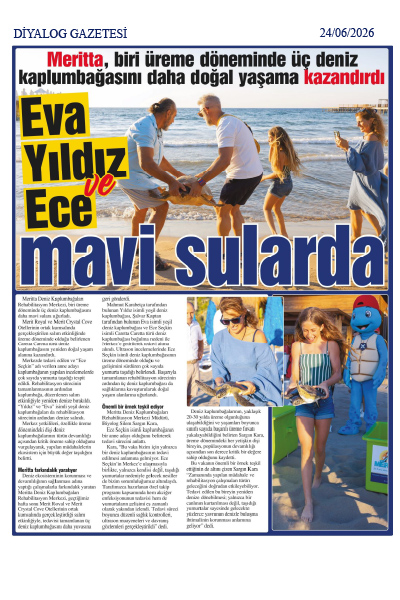 Eva Yıldız ve Ece MAVİ SULARDA