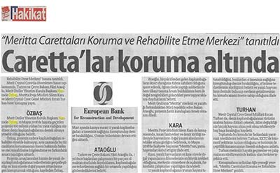 Carettalar koruma altında