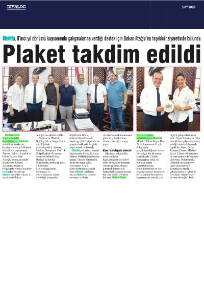 8. YILINI KUTLAYAN MERİTTA’DAN TURİZM BAKANLIĞI’NA ANLAMLI ZİYARET