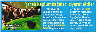 Yaralı Kaplumbağaları Ziyaret Ettiler