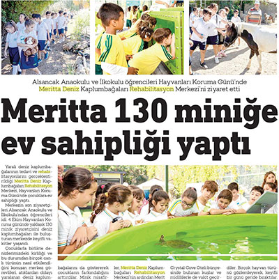 Meritta 130 miniğe ev sahipliği yaptı