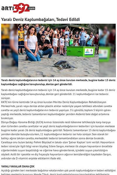 Yaralı Deniz Kaplumbağaları, Tedavi Edildi