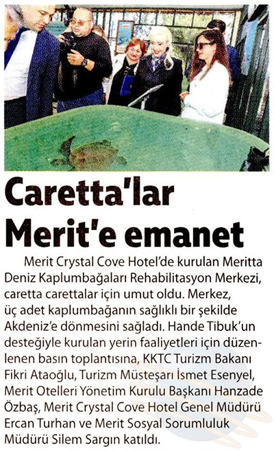 Caretta'lar Merit'e Emanet