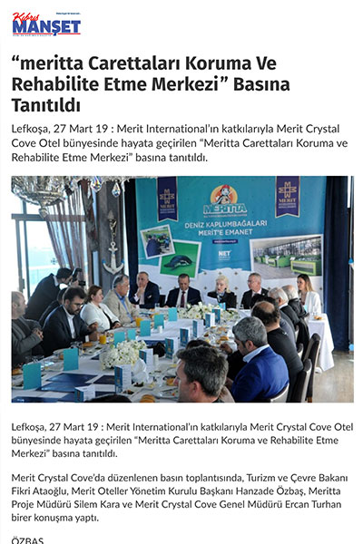 Meritta Carettaları Koruma Ve Rehabilite Etme Merkezi” Basına Tanıtıldı